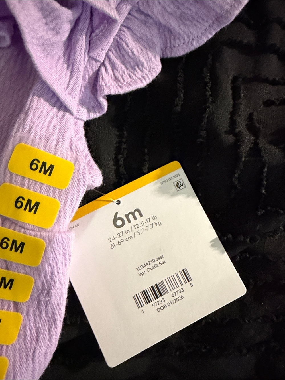 Carter's Lilac Ruffle Baby Top - Picture 3 of 4